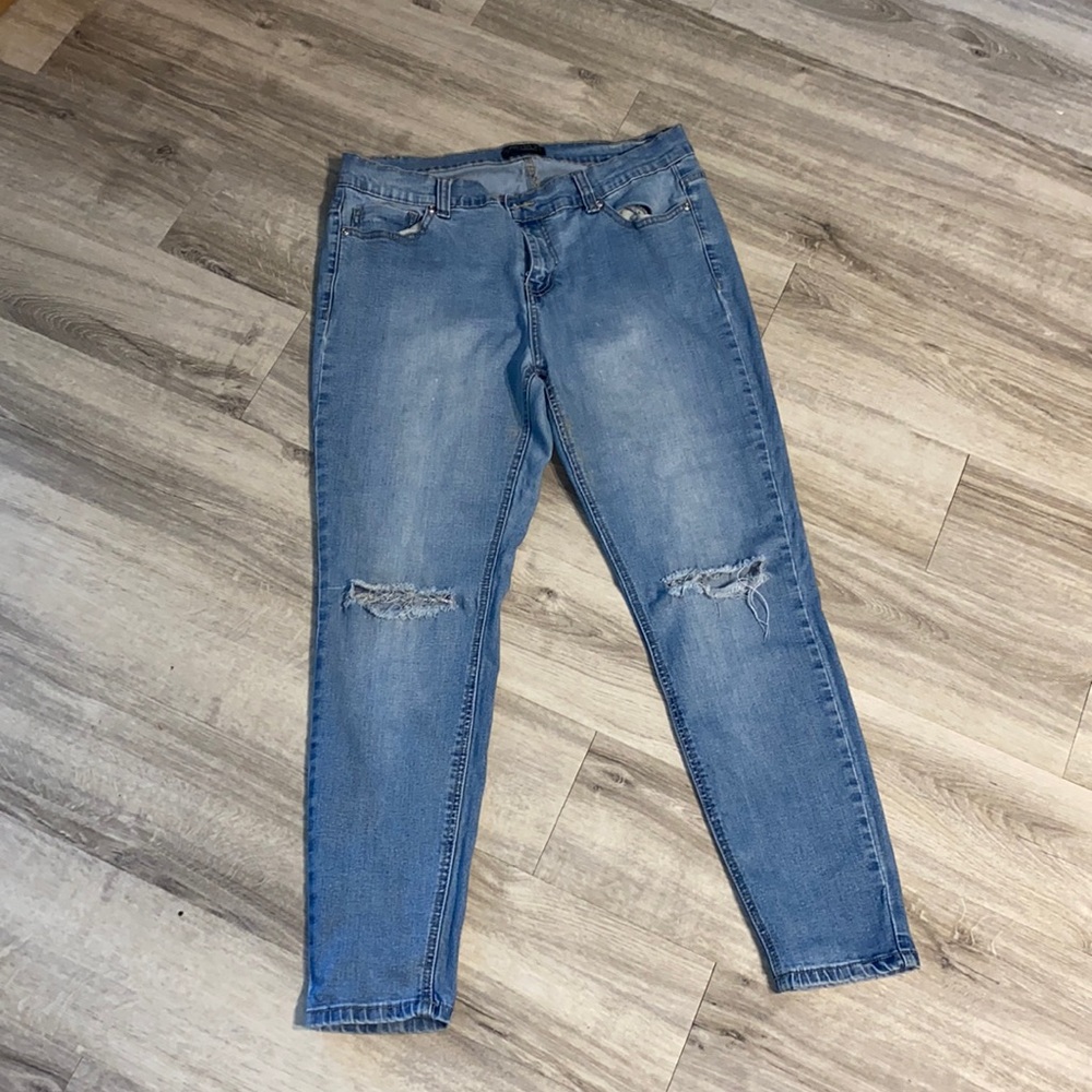 Ripped Knee Jeans